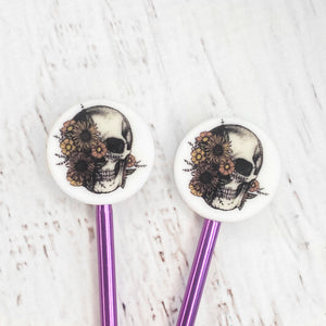 Flower Skull Stitch Stoppers - Precious Knits Shop