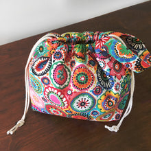 Colorful Mandala Jumper Drawstring Project Bag - Precious Knits Shop