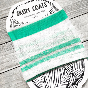 Sea Foam Striped Yarn Cozy - Precious Knits Shop