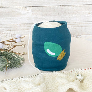 Green Vintage Christmas Ornament Skein Coat
