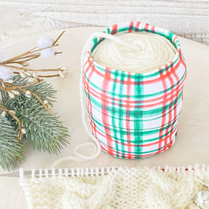 Red & Green Christmas Plaid Skein Coat