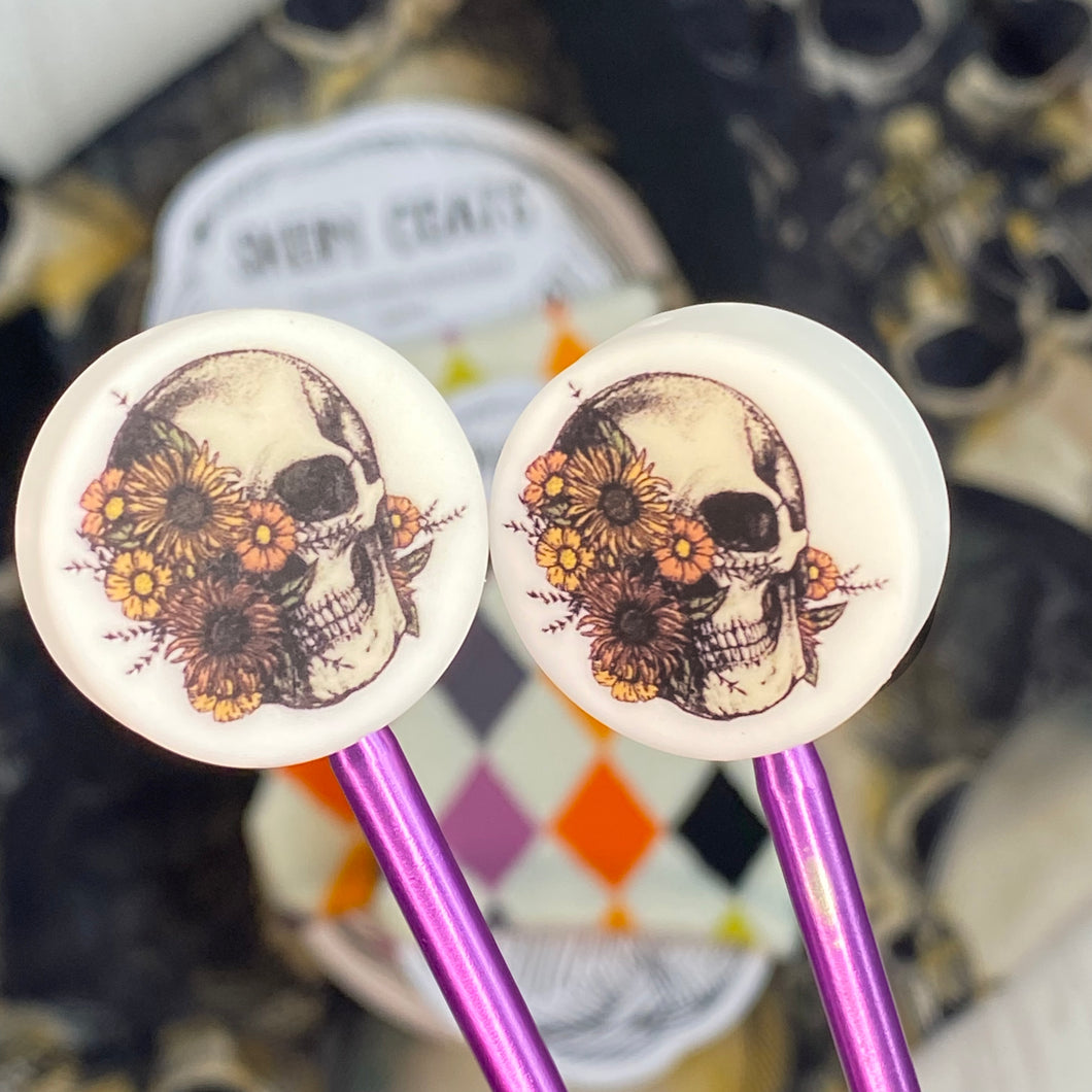 Flower Skull Stitch Stoppers