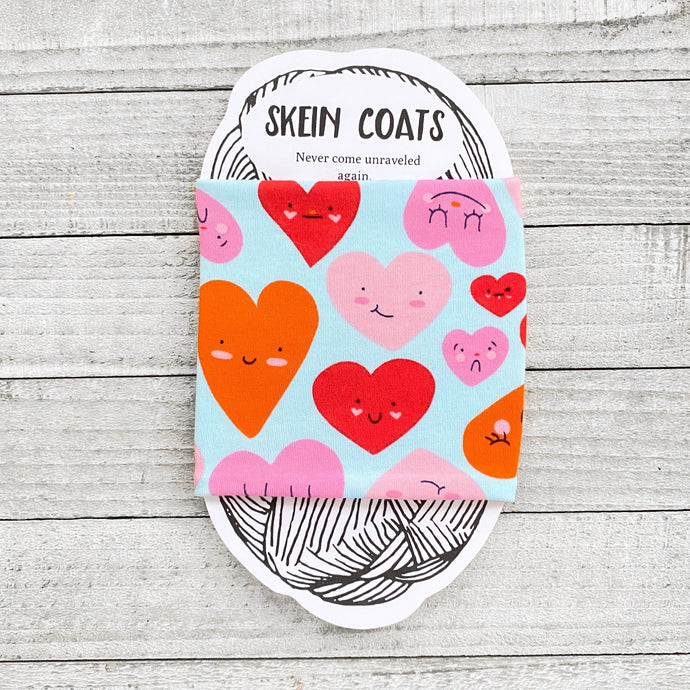 Valentine's Day Skein Coat - Happy Hearts