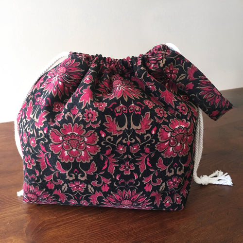 A Time to Remember Drawstring Project Bag - Precious Knits Shop