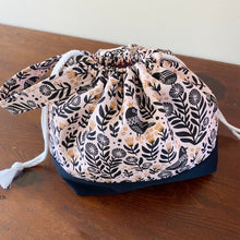 Black Birds Jumper Drawstring Project Bag - Precious Knits Shop