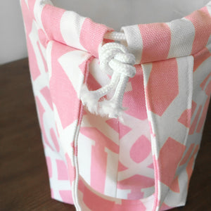 Bubblegum Pink Jumper Drawstring Project Bag - Precious Knits Shop