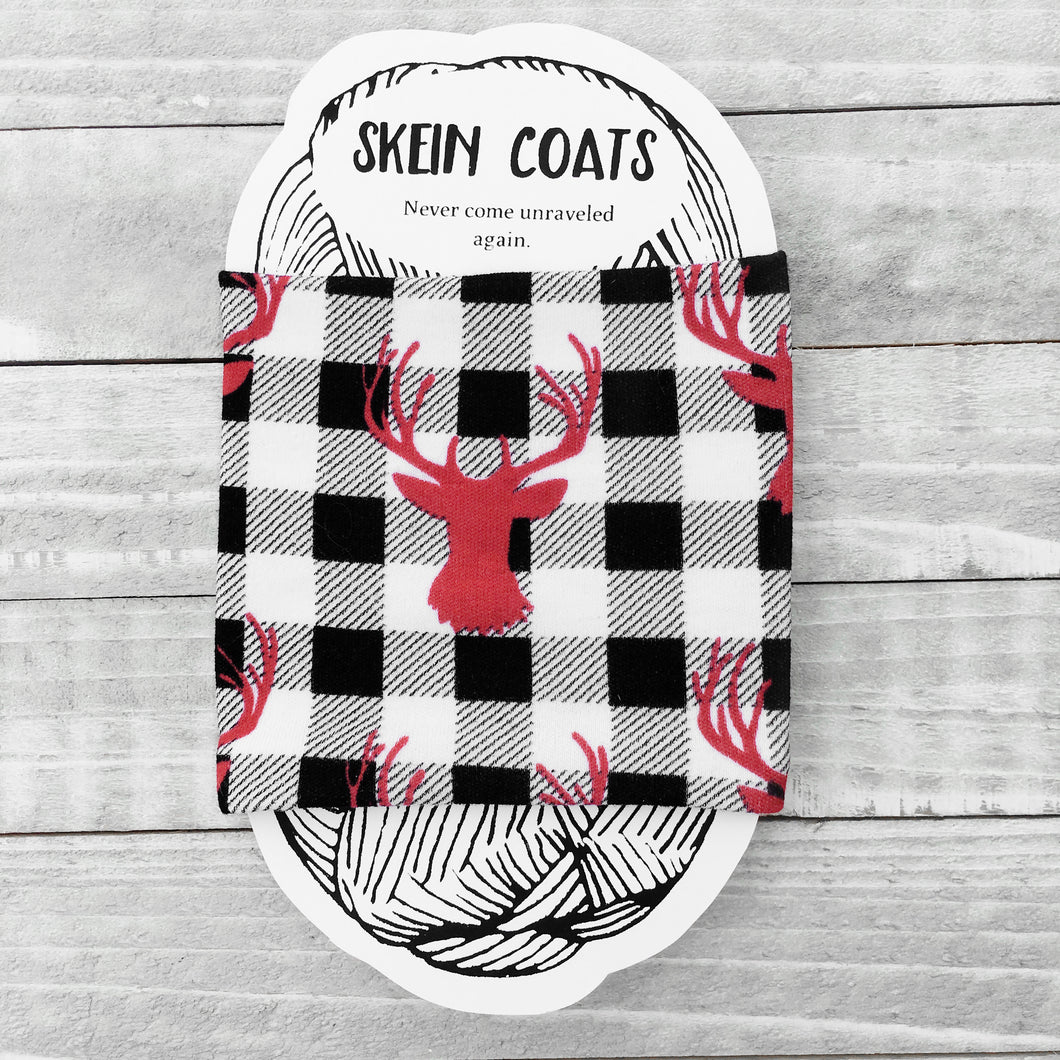 Buffalo Check Christmas Skein Coat