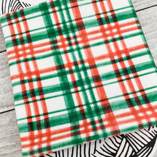 Red & Green Christmas Plaid Skein Coat - Precious Knits Shop
