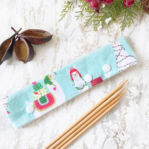 Christmas Llama DPN Keeper - Precious Knits Shop