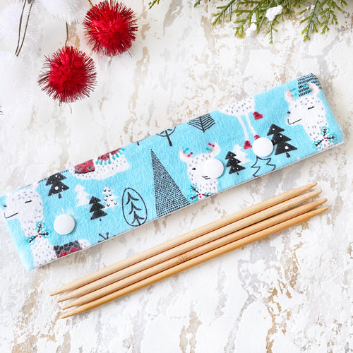 Christmas Llama DPN Keeper - Precious Knits Shop