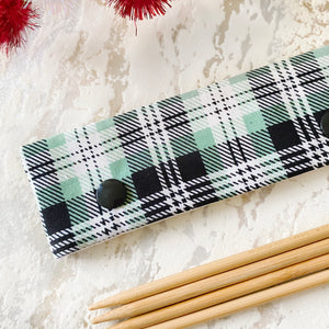 Christmas Green Plaid DPN Keeper - Precious Knits Shop