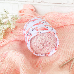 Flamingo Skein Coats Yarn Cozy