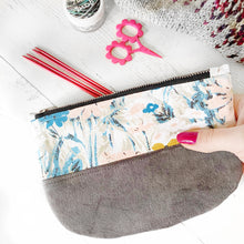 Modern Floral Zippered Pouch