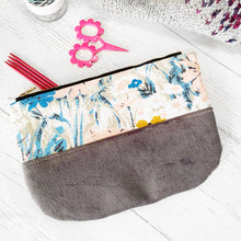 Modern Floral Zippered Pouch