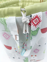 Pink Alpaca Jumper Drawstring Project Bag