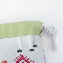 Pink Alpaca Jumper Drawstring Project Bag
