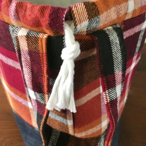 Fall Harvest Plaid Jumper Project Bag - Precious Knits Shop