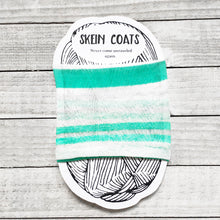 Sea Foam Striped Yarn Cozy