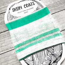 Sea Foam Striped Yarn Cozy