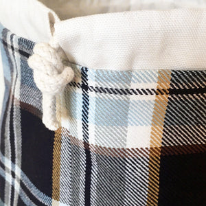 Blue Plaid Jumper Project Bag - Precious Knits Shop