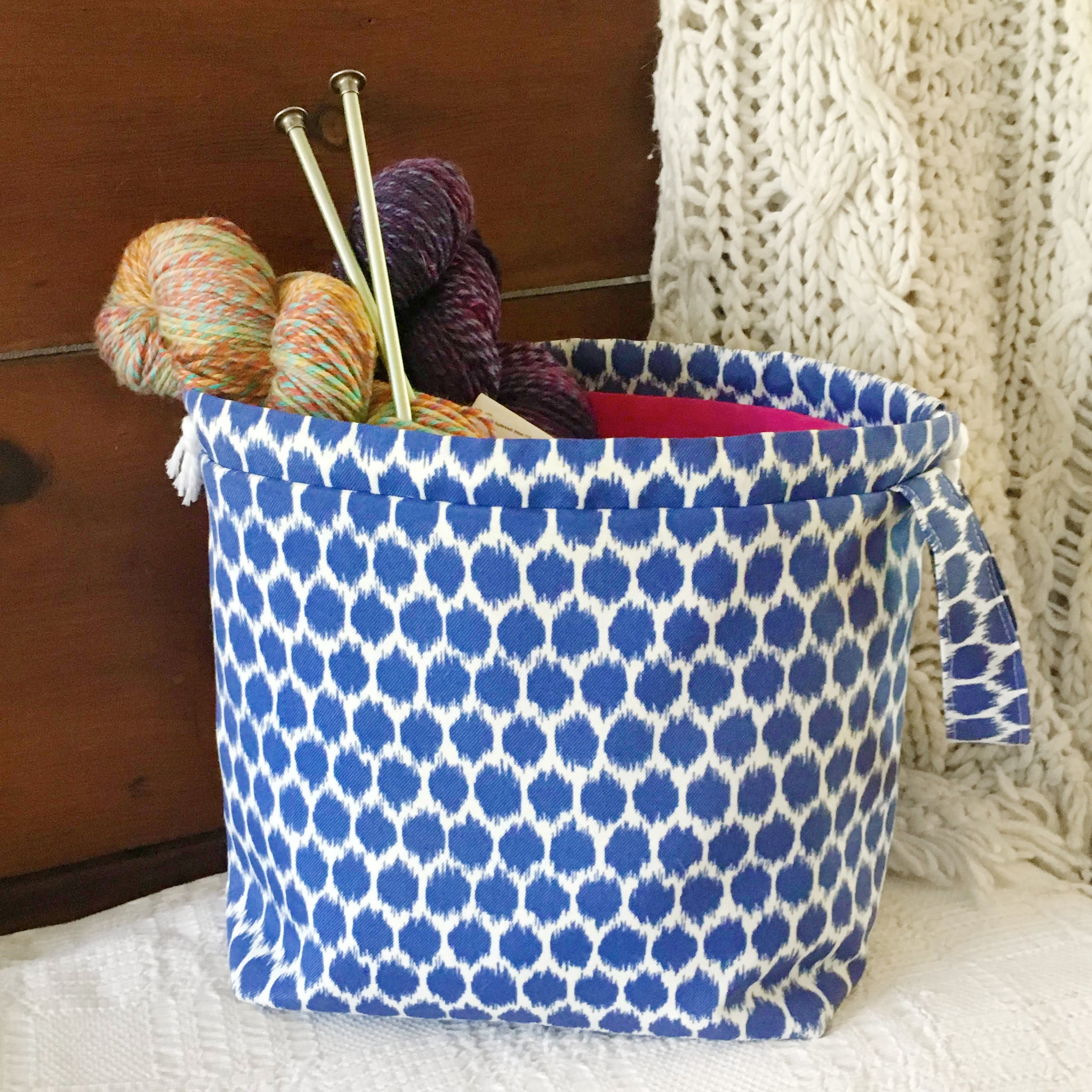 Plumpy Large Drawstring Project Bag – Precious Knits Shop