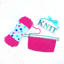 Light Blue Polka Dot Yarn Organizer