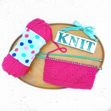Light Blue Polka Dot Yarn Organizer