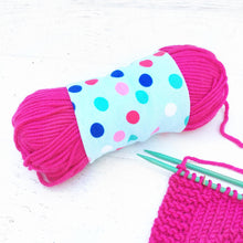 Light Blue Polka Dot Yarn Organizer