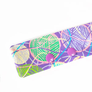 Purple Neon Yarn Ball DPN Keeper