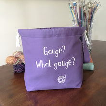 Gauge? What Gauge? Drawstring Project Bag