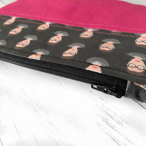 Ruth Bader Ginsburg Zippered Pouch - RBG - Precious Knits Shop