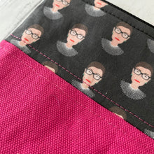 Ruth Bader Ginsburg Zippered Pouch - RBG - Precious Knits Shop