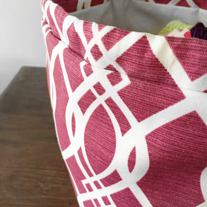 Raspberry Tart Large Drawstring Project Bag - Precious Knits Shop