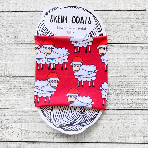 Red Christmas Sheep Skein Coat