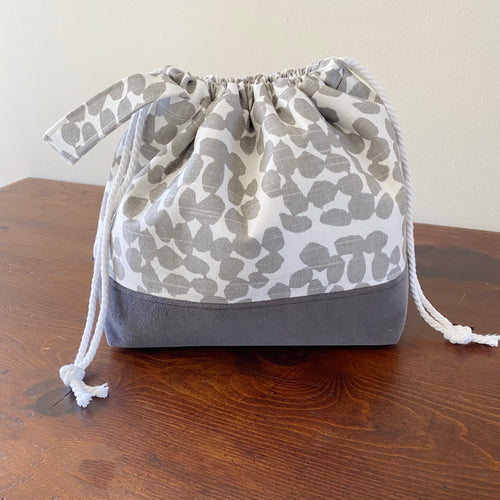 Blue Denim Jumper Drawstring Project Bag - Margaret Ann