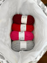 Blue Denim Jumper Drawstring Project Bag - Margaret Ann