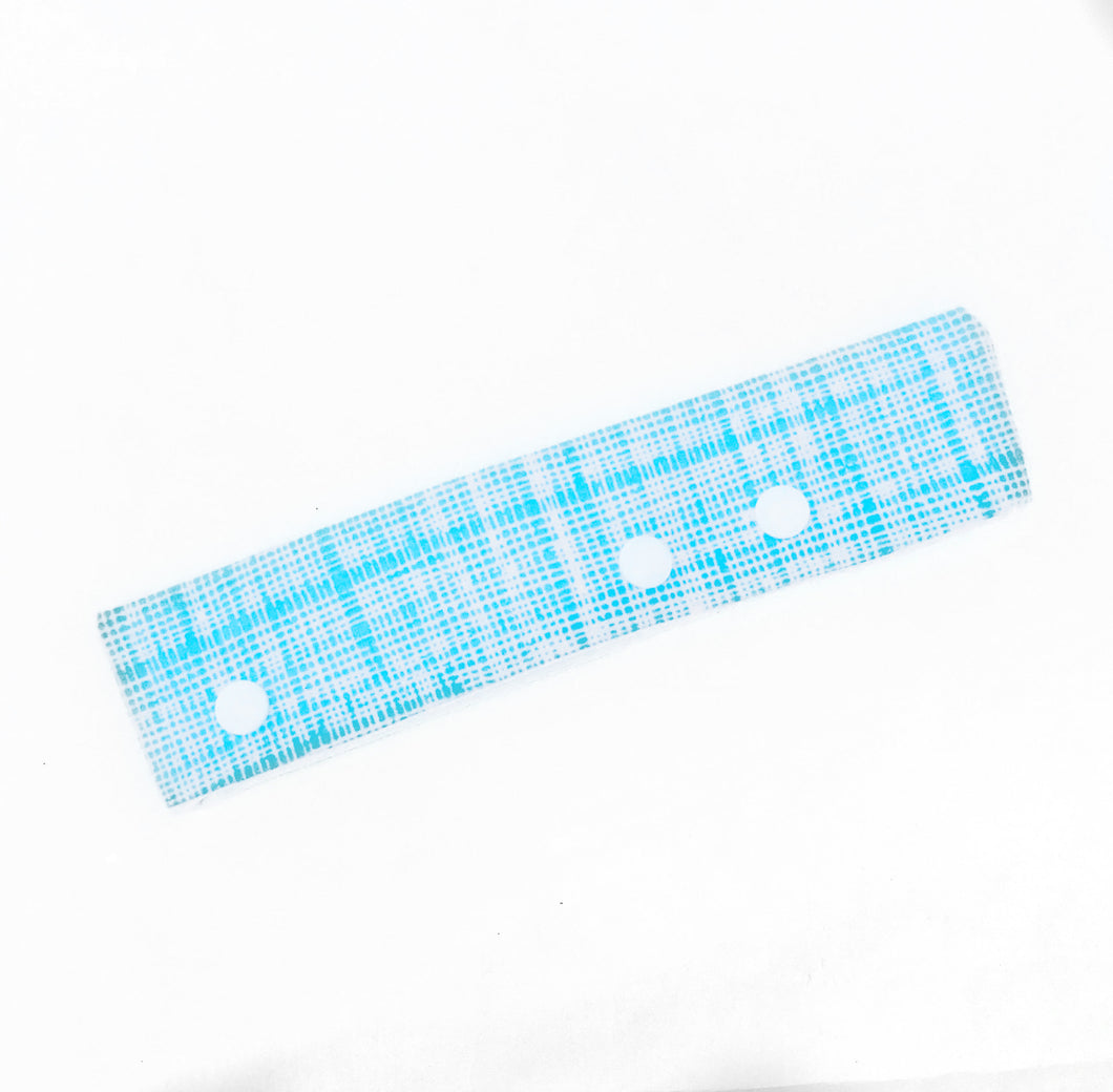 Turquoise Blue Scribble DPN Holder or Cozie