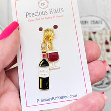 Set of 2 Wine Lovers Stitch Markers - Precious Knits Shop