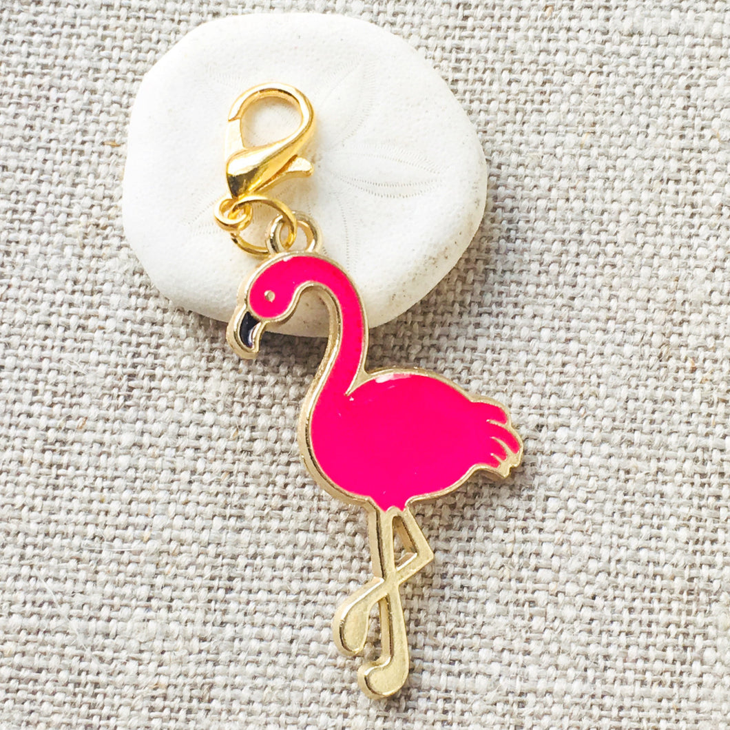 Pink Flamingo Stitch Markers