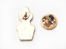 back view of the enamel pin