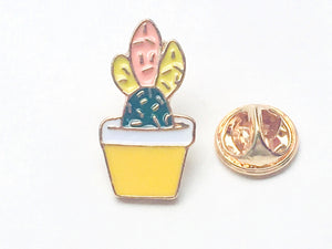 front view of cactus pin