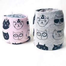Pink & Gray Cat Lovers Yarn Bowl
