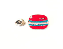 Red Macaroon Enamel Pin - Precious Knits Shop