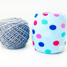 Light Blue Polka Dot Yarn Organizer