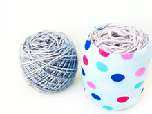 Light Blue Polka Dot Yarn Organizer