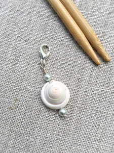 genuine shell stitch marker for knitting and crochet