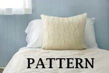 Cobblestone Faux Cable Knit Pillow Cover Pattern