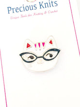 nerdy cat pin on their packaging