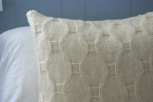 Cobblestone Faux Cable Knit Pillow Cover Pattern