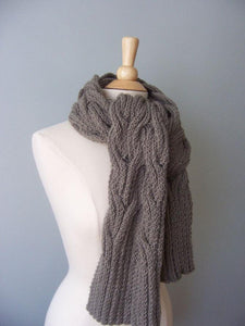 Aspen wrap shown as a scarf around your neck